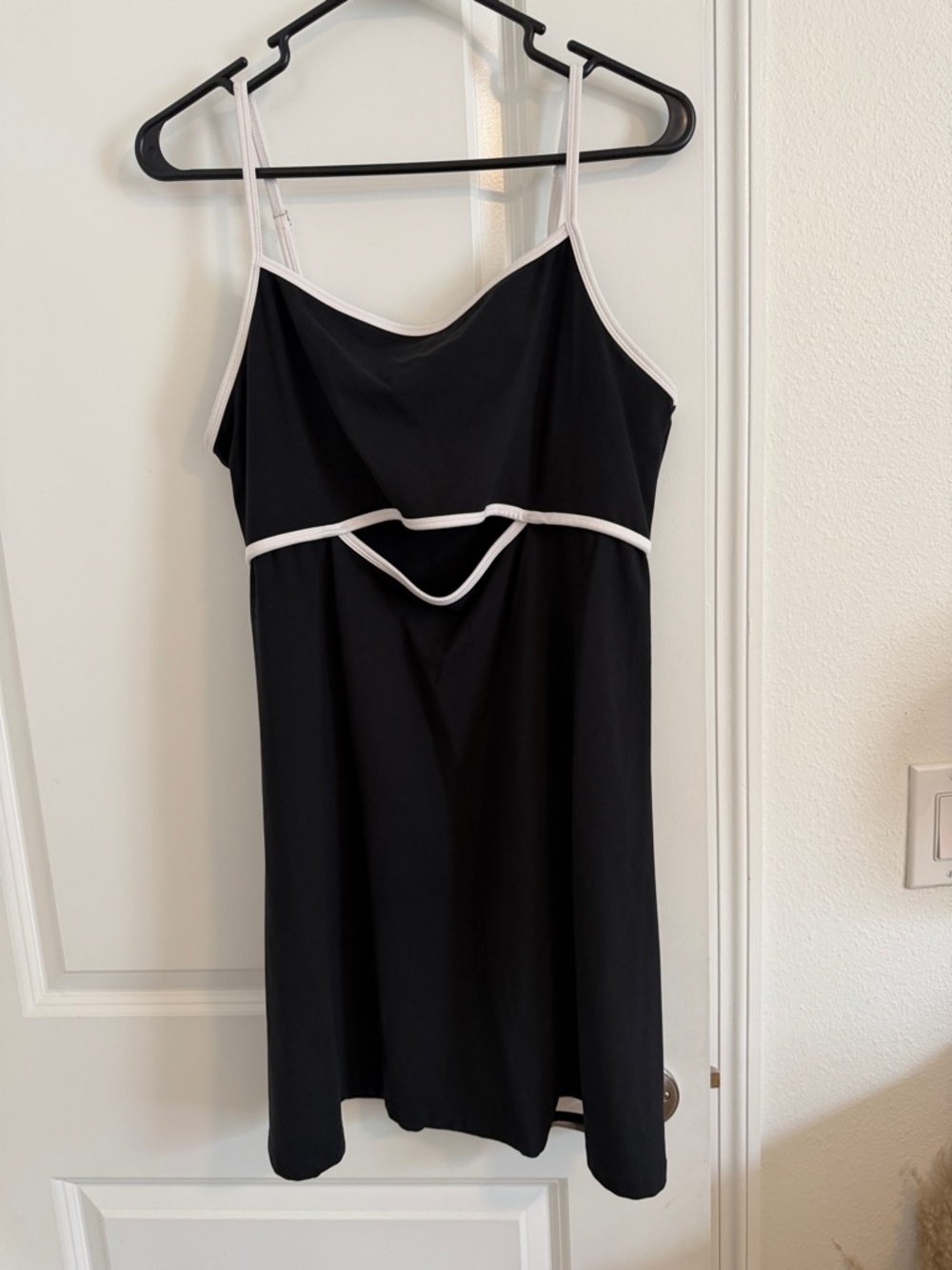 wild fable Black Mini Dress with White Trim